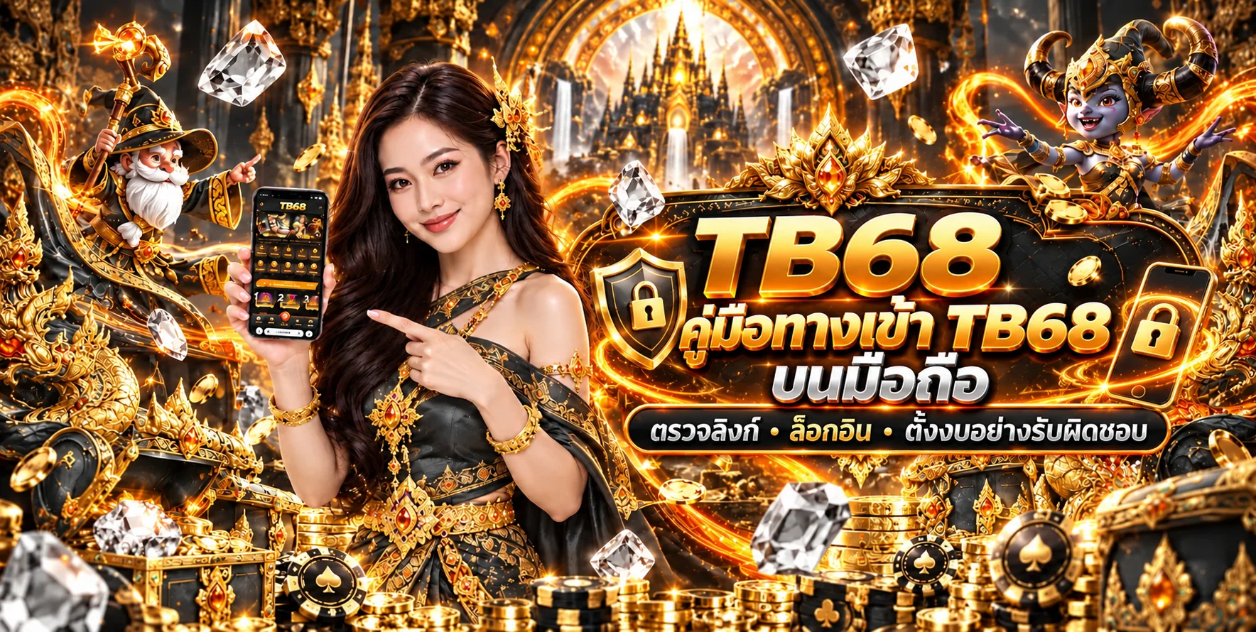 TB68 คู่มือทางเข้าบนมือถือ ตรวจลิงก์และตั้งงบ
